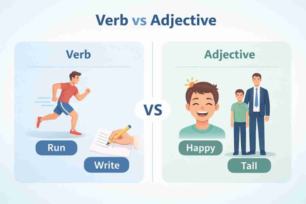 verb vs adjective