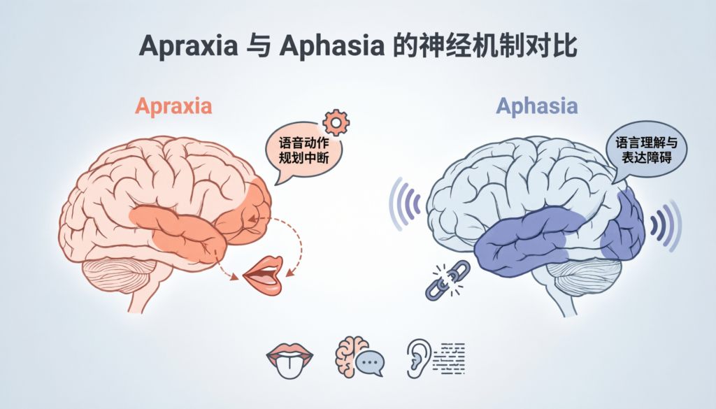 apraxia vs aphasia