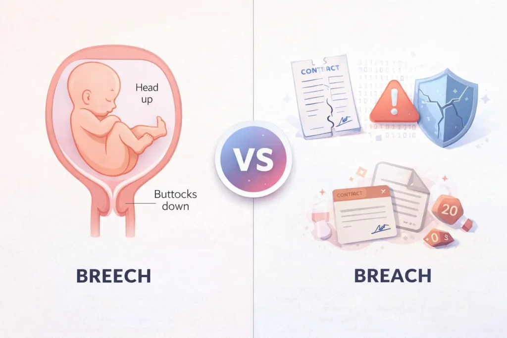 breech vs breach