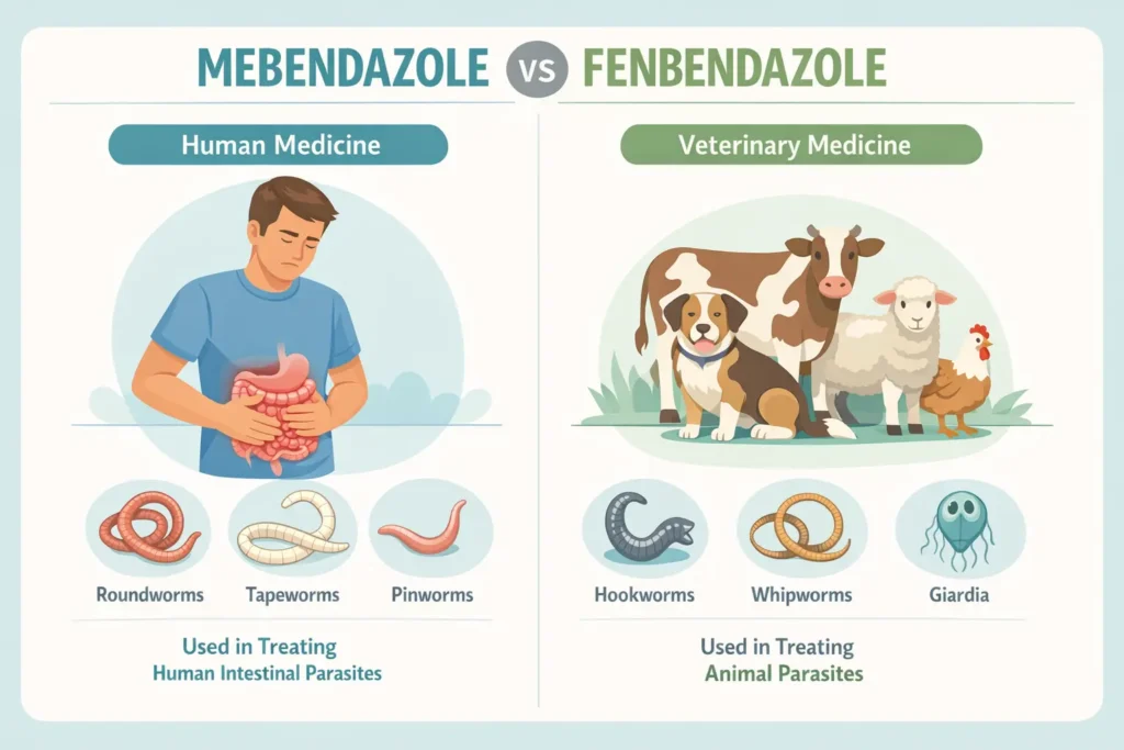 mebendazole vs fenbendazole
