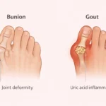 bunion vs gout