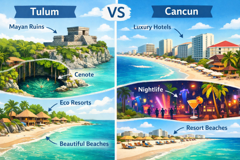 tulum vs cancun