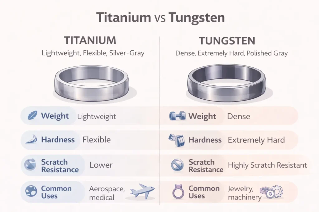 titanium vs tungsten