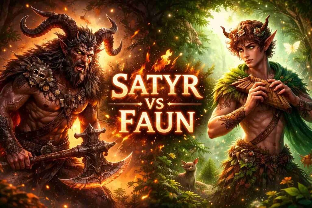 satyr vs faun